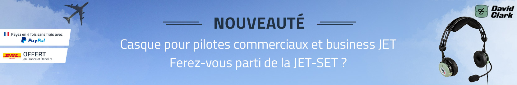 casque pilote david clark