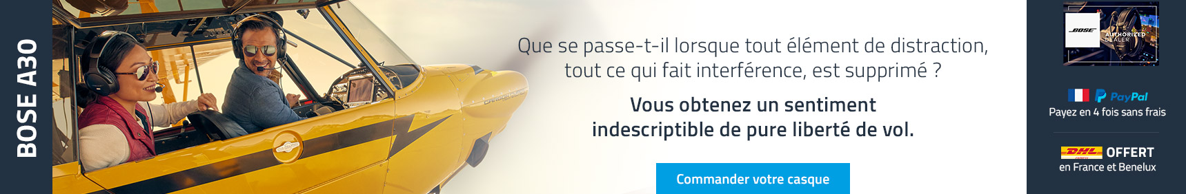 casque aviation bose A30