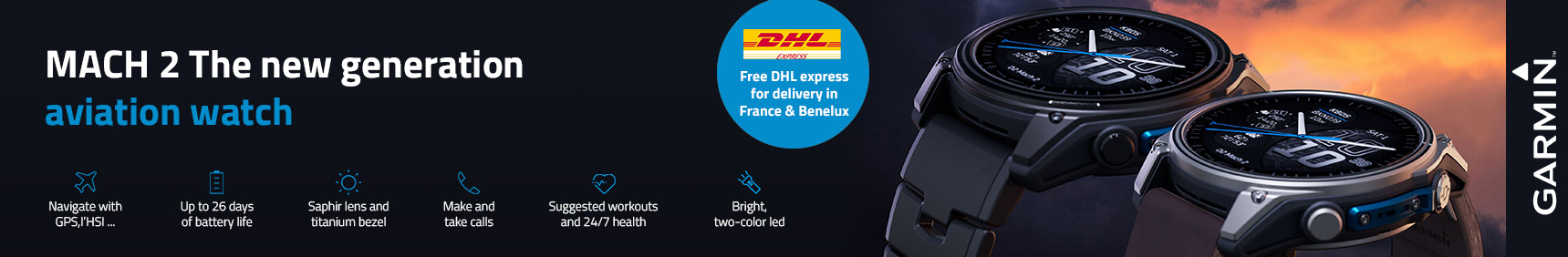 Montre Garmin Mach 2